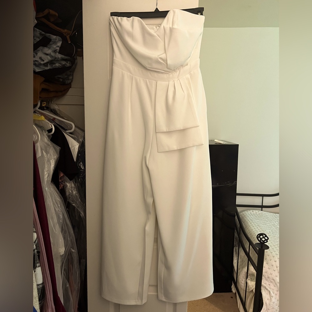 Lulus strapless jumpsuit